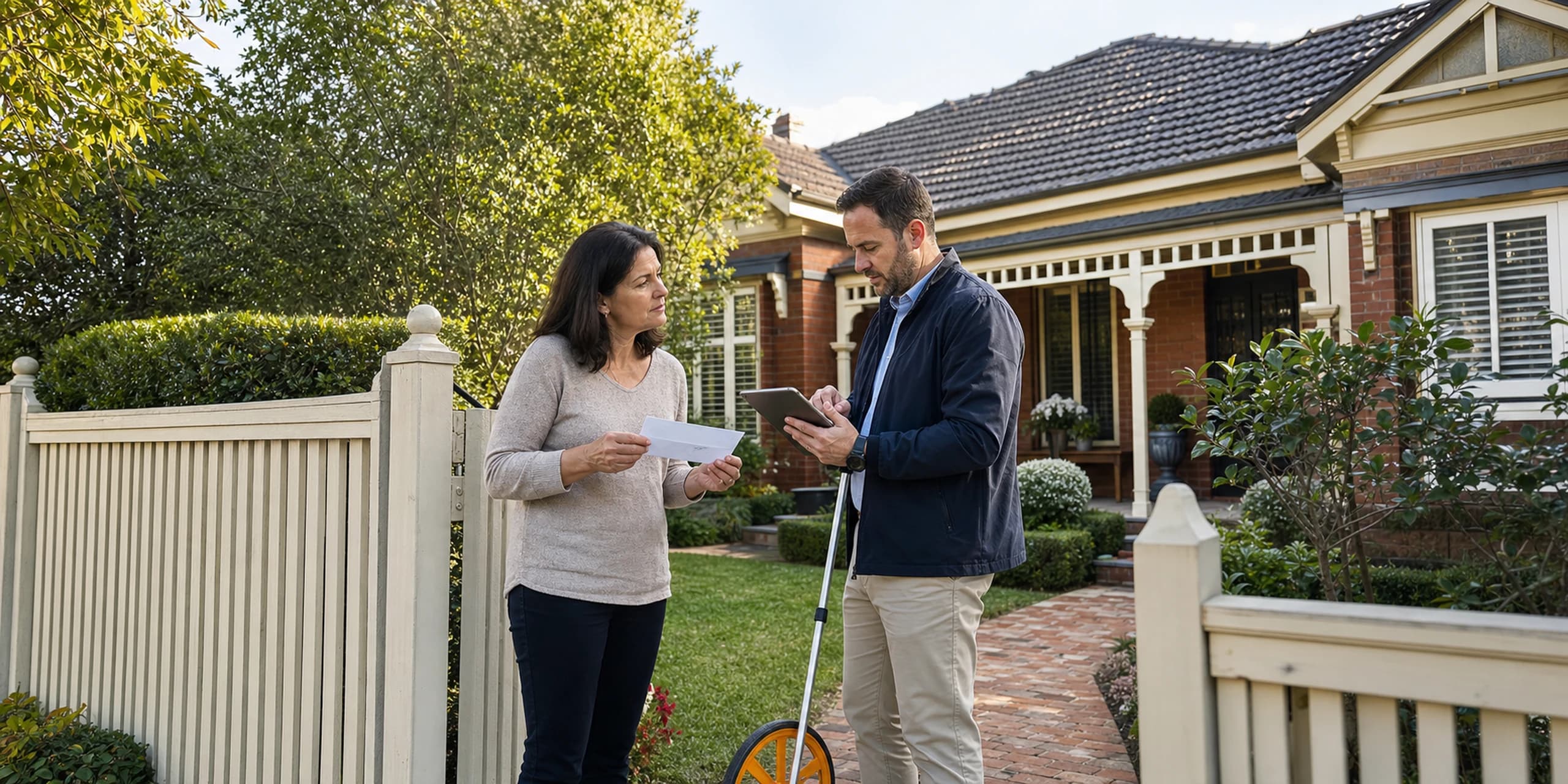 Homeowner comparing a council notice with an independent market assessment