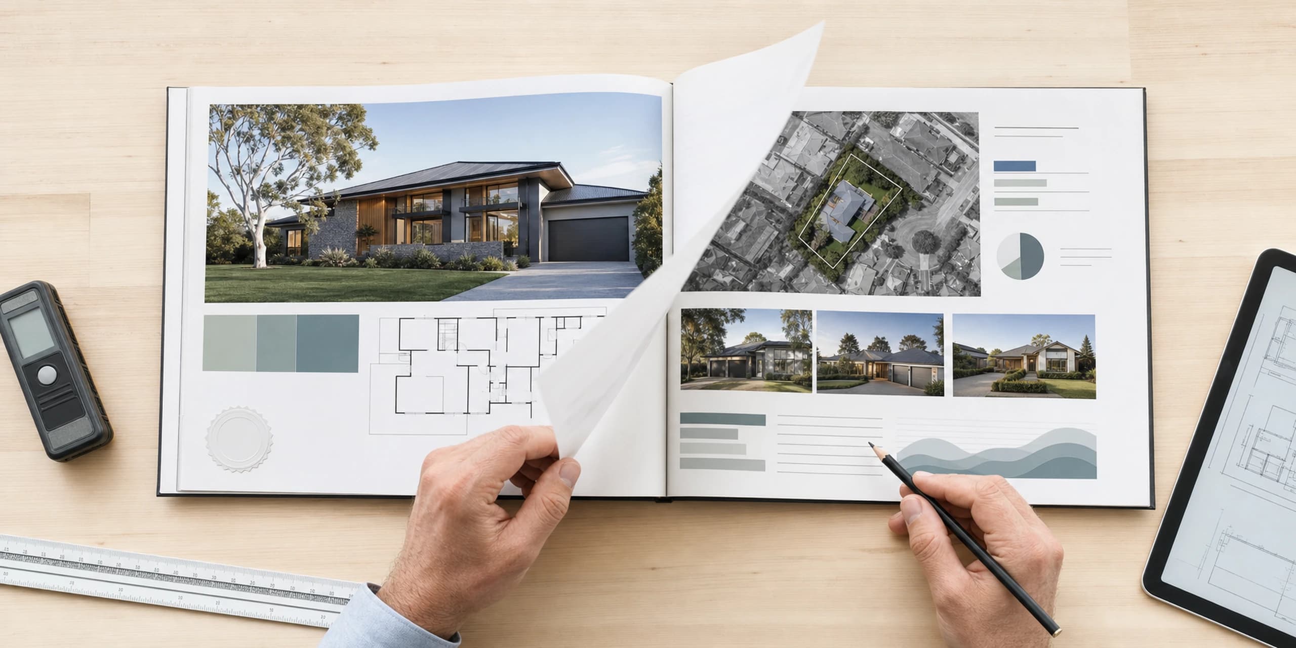 Open valuation report showing property details, plans, maps and comparable sales